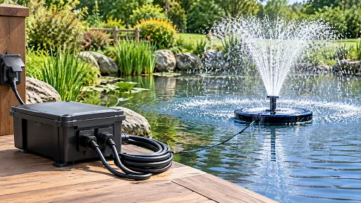 what electrical requirements does a floating pond fountain need