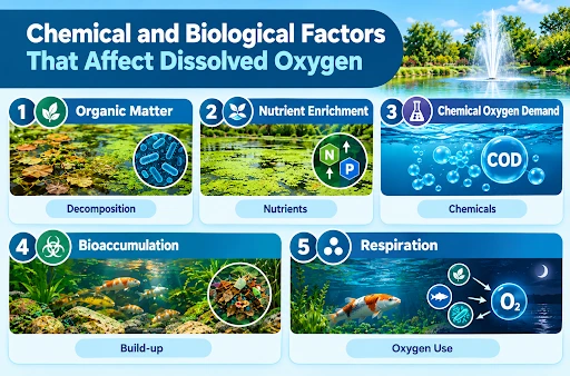 chemical and biological factors that affect dissolved oxygen levels